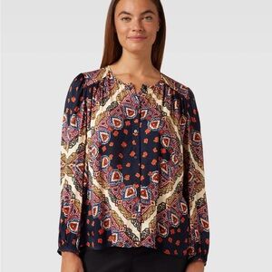 Ba&sh Jedi Blouse Shirt Bleu Nuit Size 6 Medium